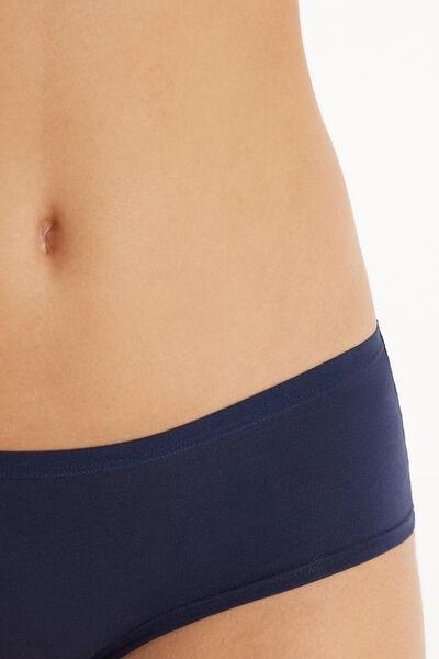 Blue High-Rise Boy Shorts, Absolute Blue, large image number 3