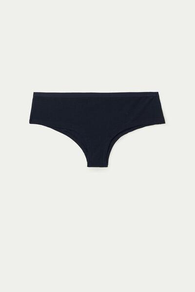 Blue High-Rise Boy Shorts, , large image number 4