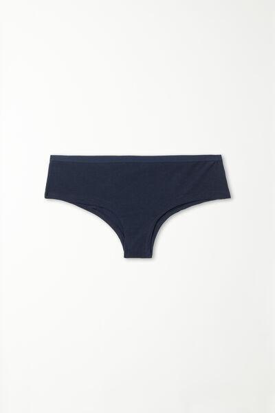 Blue High-Rise Boy Shorts, Absolute Blue, large image number 4