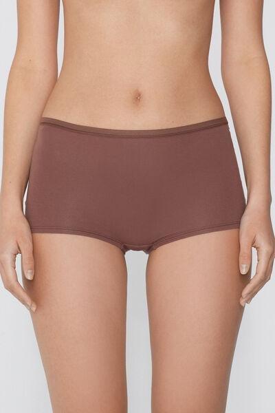 Beige Organic Cotton French Knickers, 5701_304Y, large image number 1