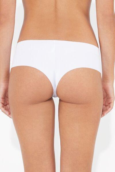 White Laser Cut Cotton French Knickers, , large image number 2