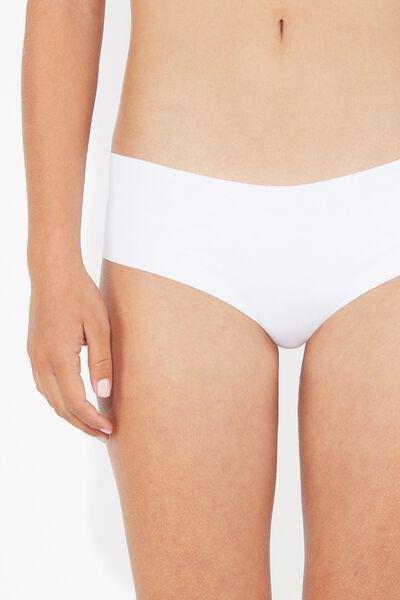 White Laser Cut Cotton French Knickers, , large image number 3