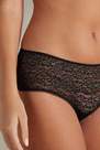 Tezenis - BLACK Recycled Lace French Knickers