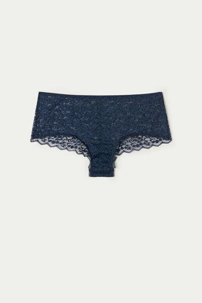 Tezenis - Blue Recycled Lace French Knickers