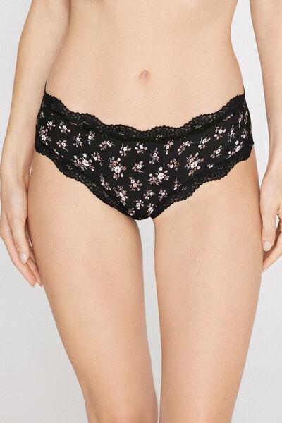 Black Brazilian-Cut French Knickers, 5701_681Z, medium