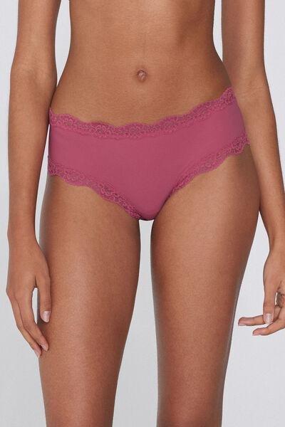 Pink Lace Brazilian Panty, 5701_322Y, large image number 1