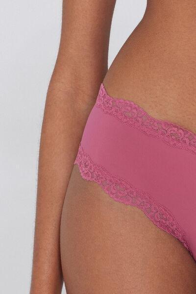 Pink Lace Brazilian Panty, 5701_322Y, large image number 3