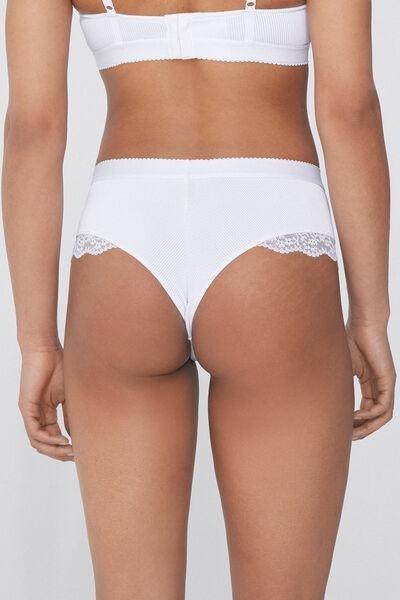 White Lounge Retreat French Knickers, , large image number 2