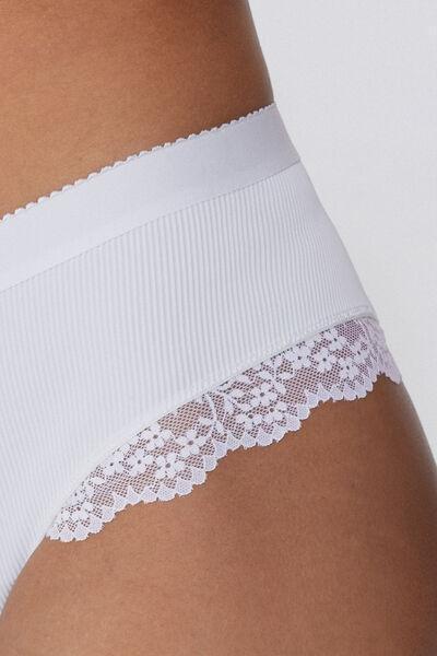 White Lounge Retreat French Knickers, , large image number 3