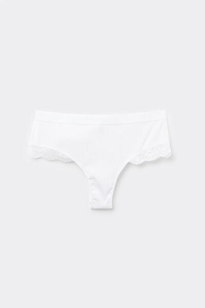 White Lounge Retreat French Knickers, , large image number 4