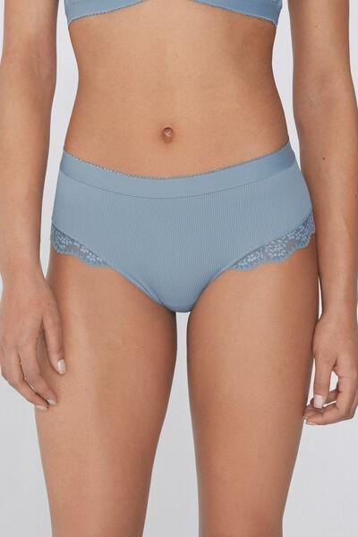 Grey Lounge Retreat French Knickers, , large image number 0