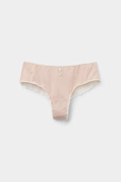 Beige Brazilian-Cut French Knickers, , large image number 4
