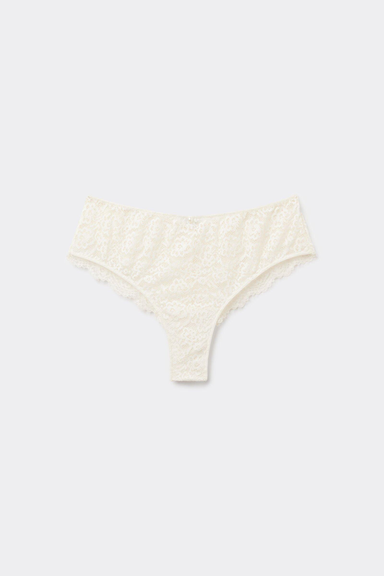 Ecru Brazilian-Cut French Knickers, , large image number 0