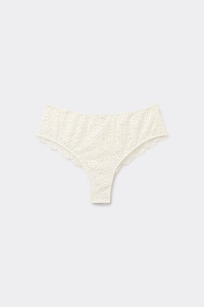 Ecru Brazilian-Cut French Knickers, , large image number 5