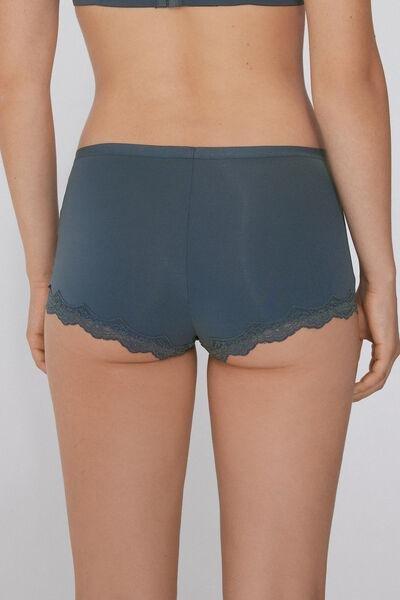 Grey Light Touch High-Waist French Knickers, , large image number 2