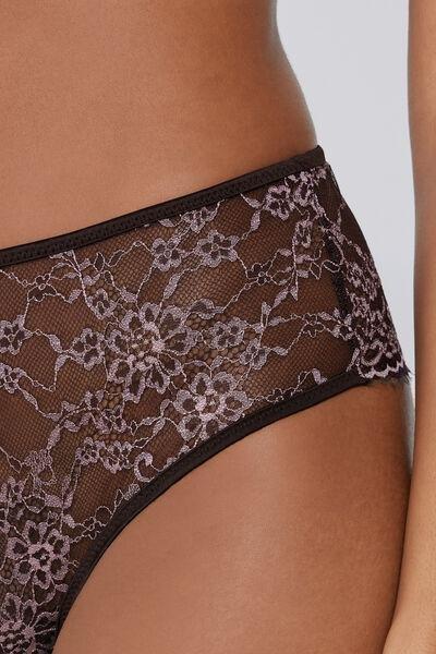 Pink Midnight Bloom Brazilian-Cut French Knickers, 5701_979Y, large image number 1