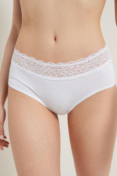 White High-Rise Knickers, , large image number 0