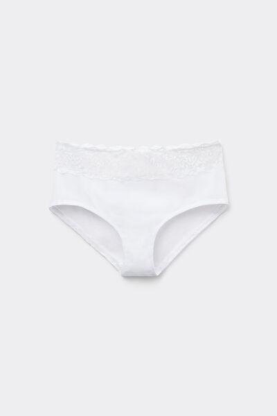 White High-Rise Knickers, White, large image number 6