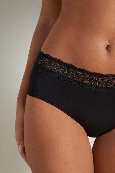 Black High-Rise Knickers, , large image number 3