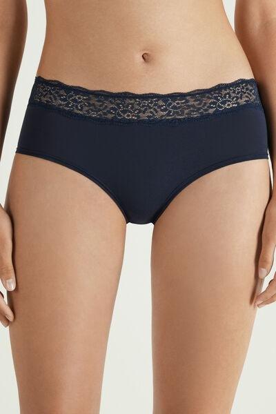 Blue High-Rise Knickers, , medium