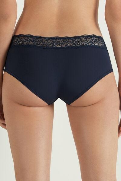 Blue High-Rise Knickers, , large image number 2