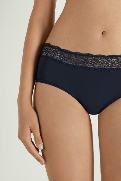 Blue High-Rise Knickers, , large image number 3