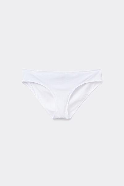 White Low-Rise Panties, White, large image number 4