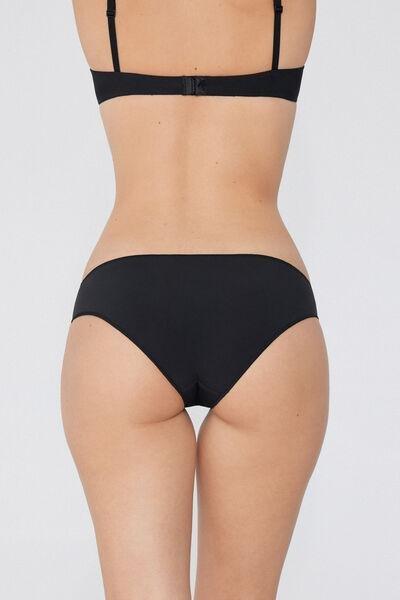 Black Low-Rise Panties, Black, large image number 2
