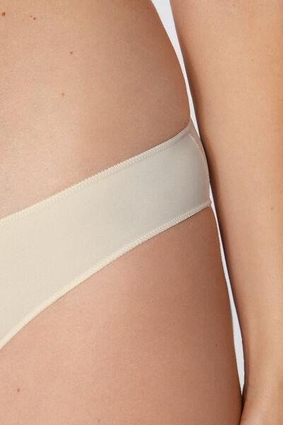 Tezenis Cream Seamless Cotton Briefs