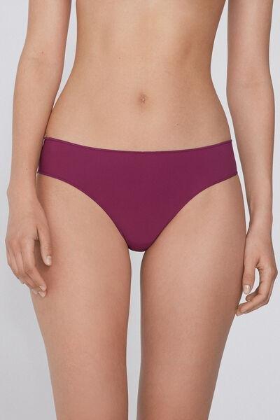 Burgundy Low Waist Knickers, , large image number 0