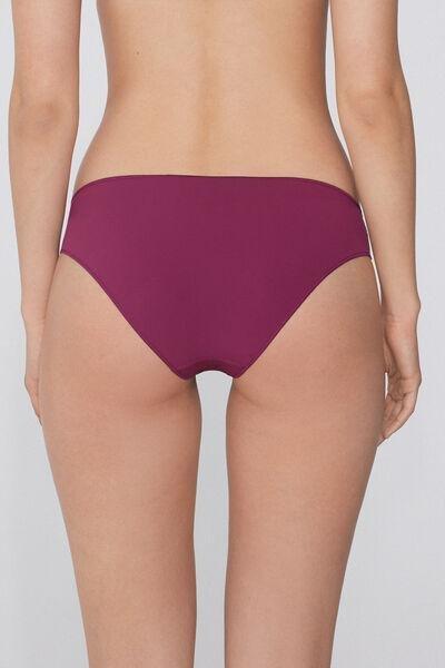 Burgundy Low Waist Knickers, , large image number 2