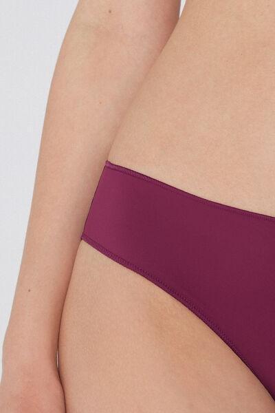 Burgundy Low Waist Knickers, , large image number 3