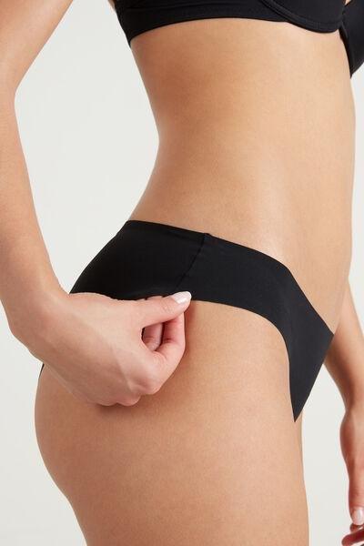 Tezenis HIGH-WAIST LASER-CUT - Briefs - black 