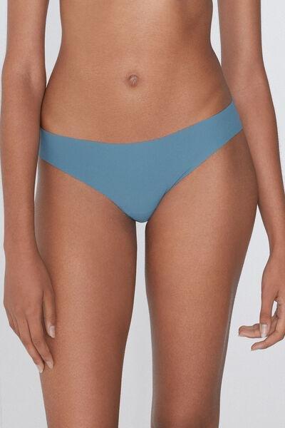Blue Seamless Laser-Cut Briefs, 5701_066Y, large image number 0