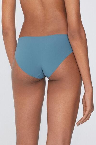 Blue Seamless Laser-Cut Briefs, 5701_066Y, large image number 1
