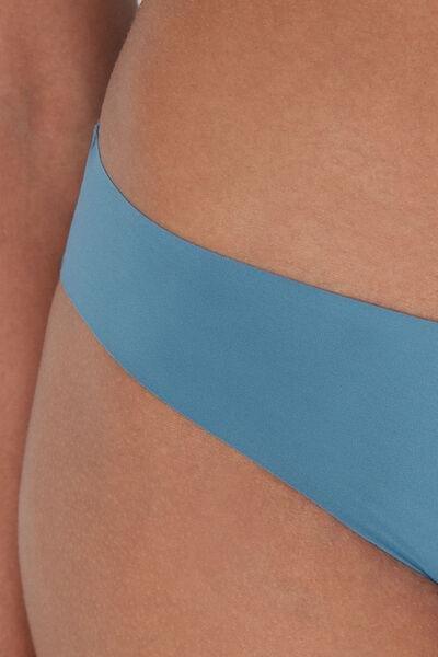Blue Seamless Laser-Cut Briefs, 5701_066Y, large image number 2