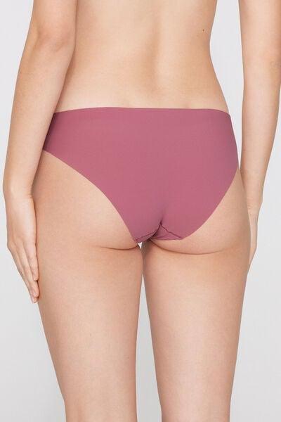 Pink Laser-Cut Recycled Microfibre Knickers, 5701_179Z, large image number 2