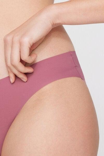 Pink Laser-Cut Recycled Microfibre Knickers, 5701_179Z, large image number 3