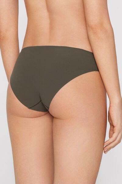 Green Laser-Cut Recycled Microfibre Knickers, 5701_226Z, large image number 2