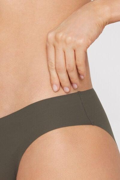 Green Laser-Cut Recycled Microfibre Knickers, 5701_226Z, large image number 3