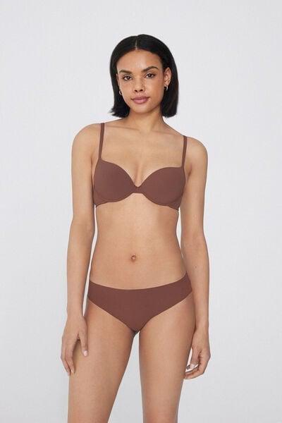 Caramel Laser-Cut Lace Briefs, 5701_304Y, large image number 0