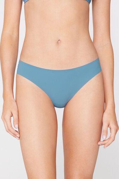 Blue Laser-Cut Recycled Microfibre Knickers, 5701_525Z, large image number 1