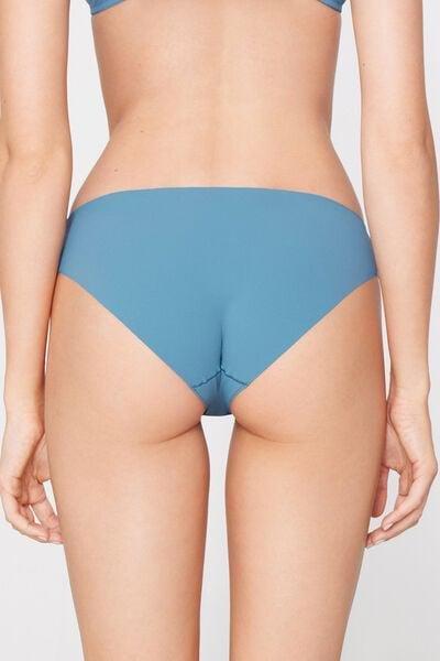Blue Laser-Cut Recycled Microfibre Knickers, 5701_525Z, large image number 2