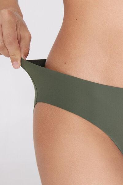 Green Laser-Cut Recycled Microfibre Knickers, 5701_578Z, large image number 3