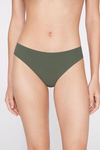 Green Laser-Cut Recycled Microfibre Knickers, 5701_578Z, large image number 4