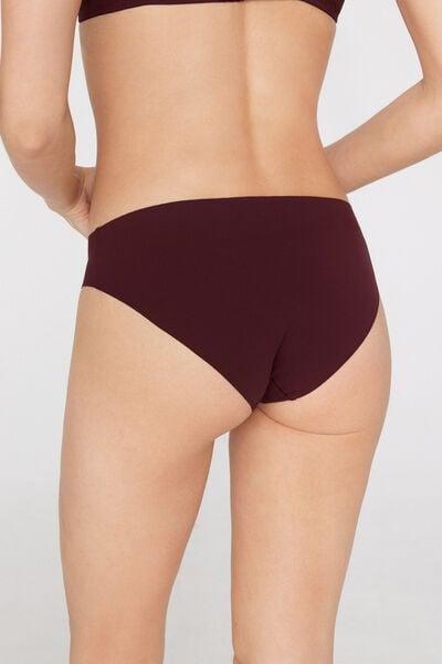 Brown Laser-Cut Recycled Microfibre Knickers, 5701_581Z, large image number 2