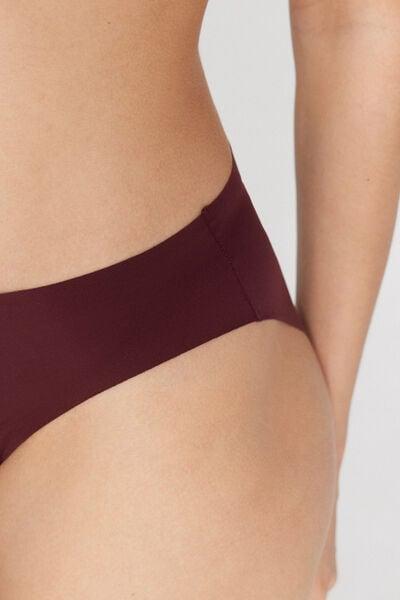 Brown Laser-Cut Recycled Microfibre Knickers, 5701_581Z, large image number 3