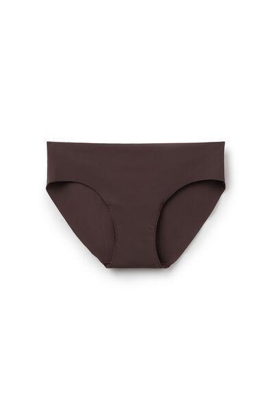 Brown Laser-Cut Recycled Microfibre Knickers, 5701_680Z, large image number 1