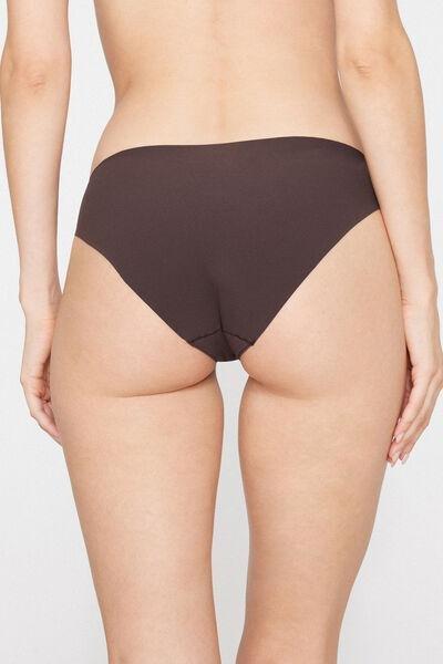 Brown Laser-Cut Recycled Microfibre Knickers, 5701_680Z, medium