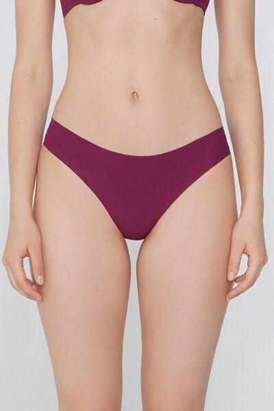 BORDEAUX Laser-Cut Recycled Microfibre Knickers, , medium